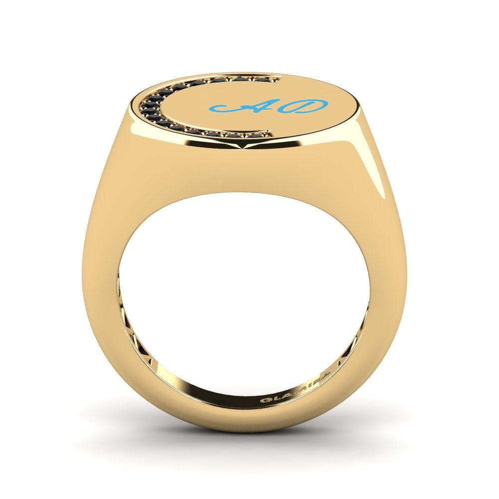 Black Diamond Pinky Ring Orom