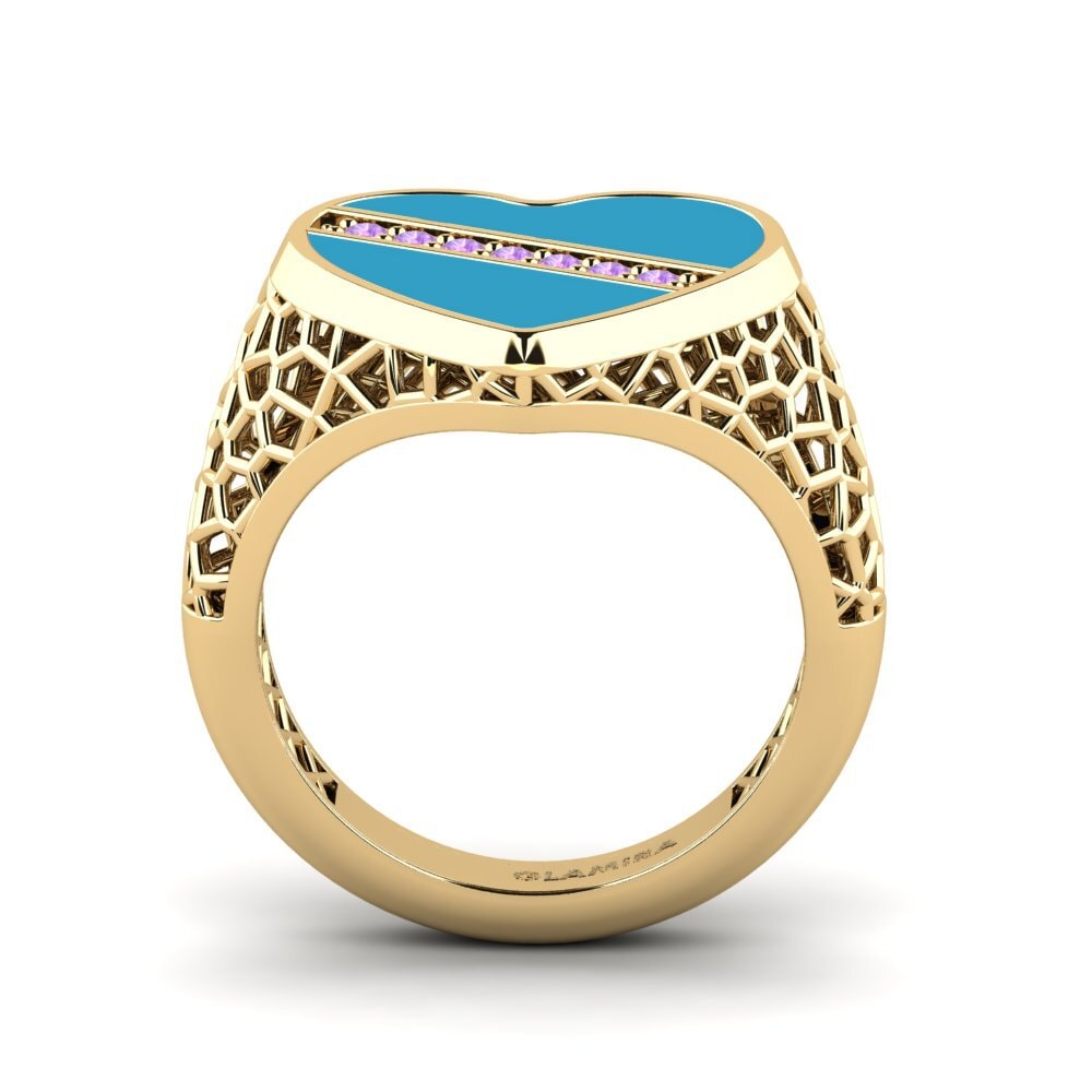 Amethyst Pinky Ring Recges
