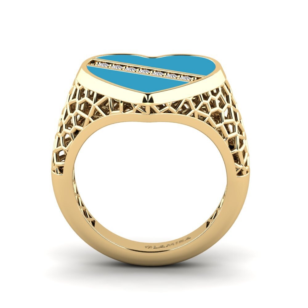 Diamant Pinker Ring Recges