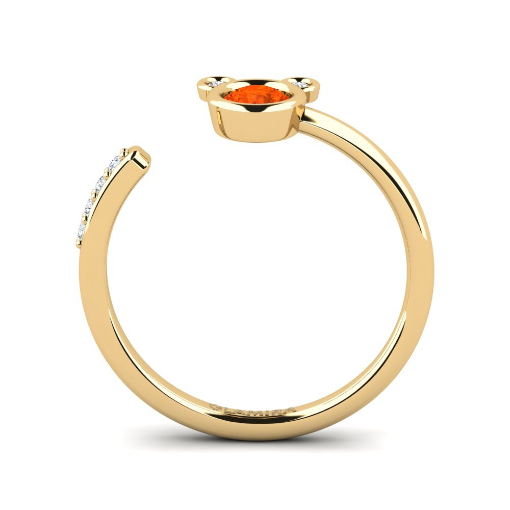 Fire Opal Pinky Ring Ufandin