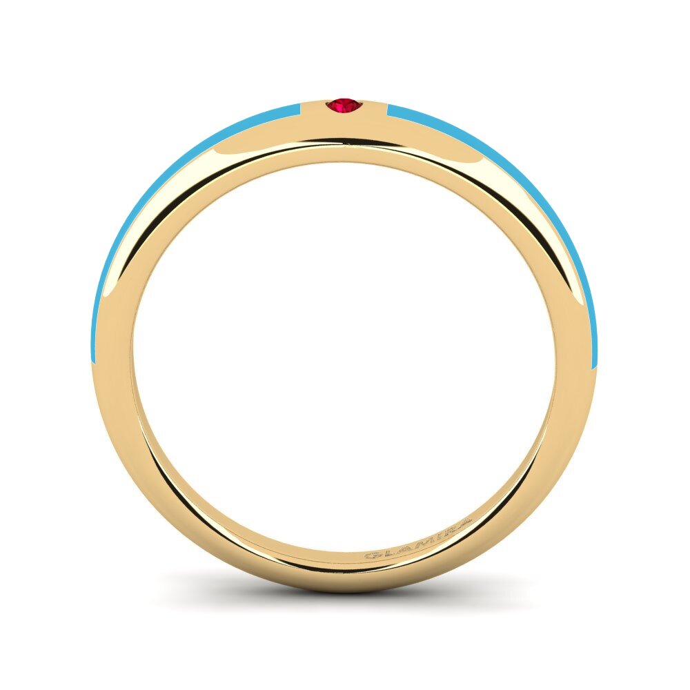 Roter Zirkonia Ring Apsop