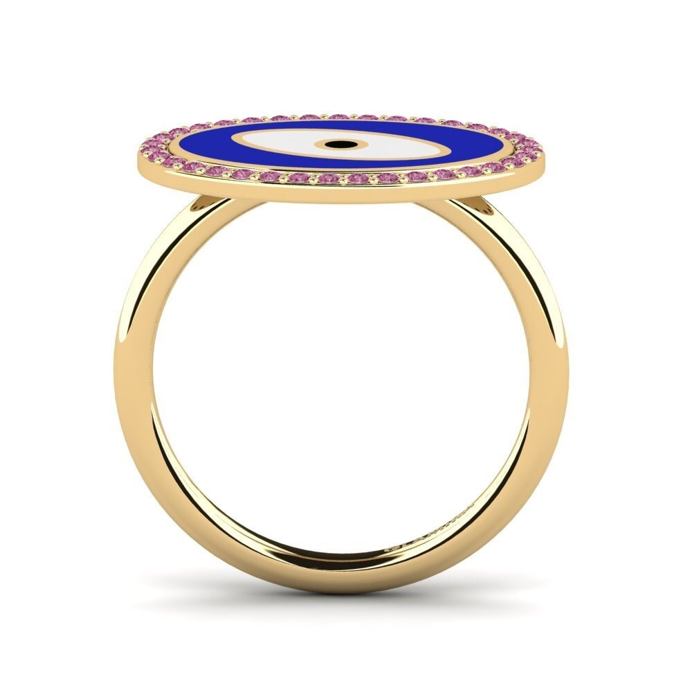Rhodolite Garnet Ring Augen