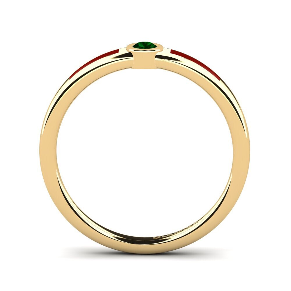 Zircone Vert Bague Awun