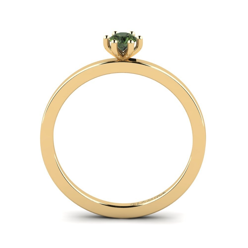 Green Sapphire Stackable Ring Doldun - A