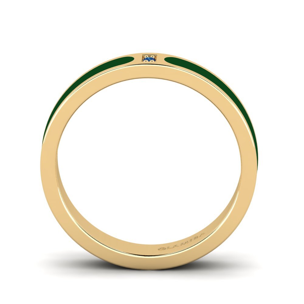 Dunkelblauer Zirkonia Ring Bibb