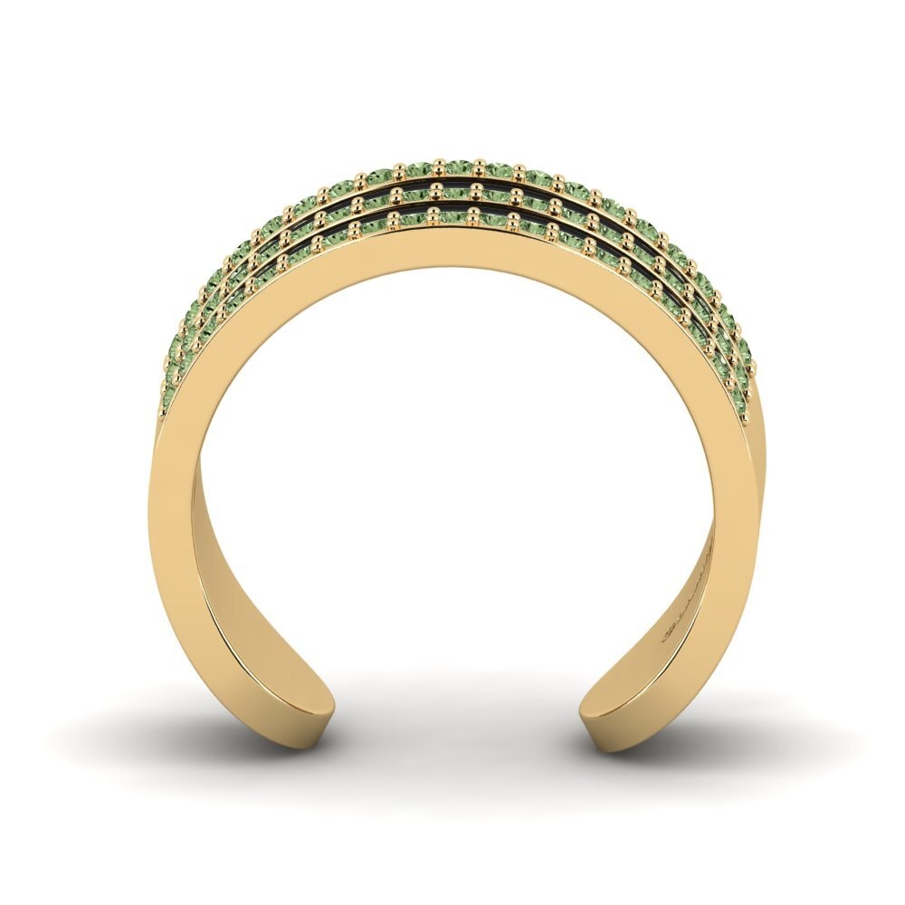 Diamante Verde Anillo Denden
