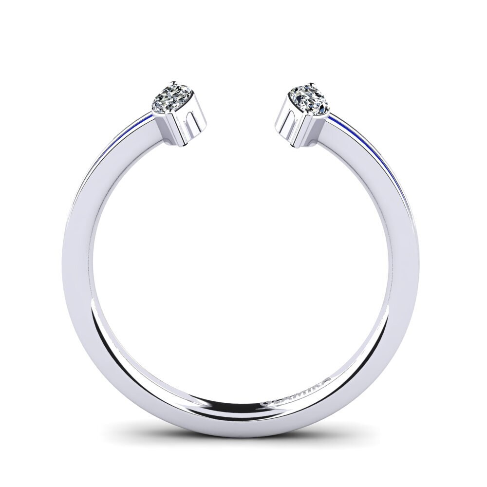 Weißgold 375 Ring Efis