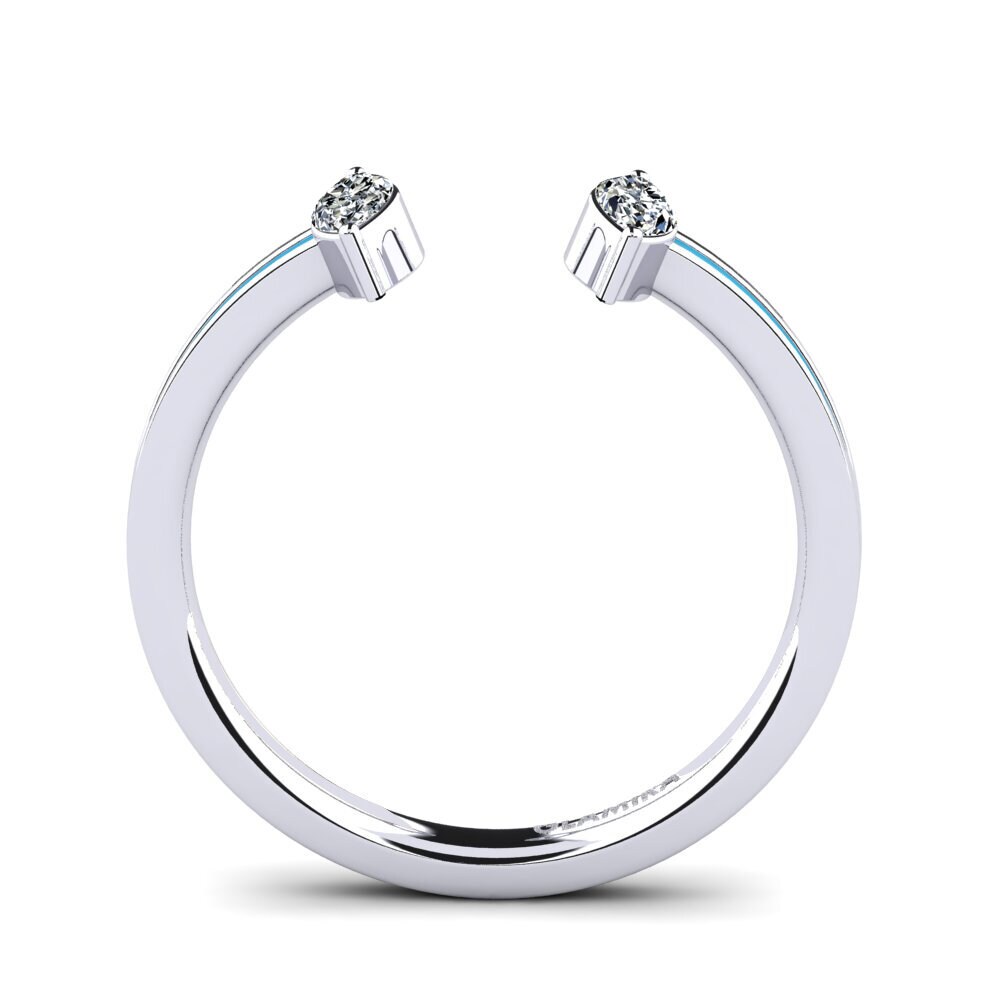 Weiß-Silber Ring Efis