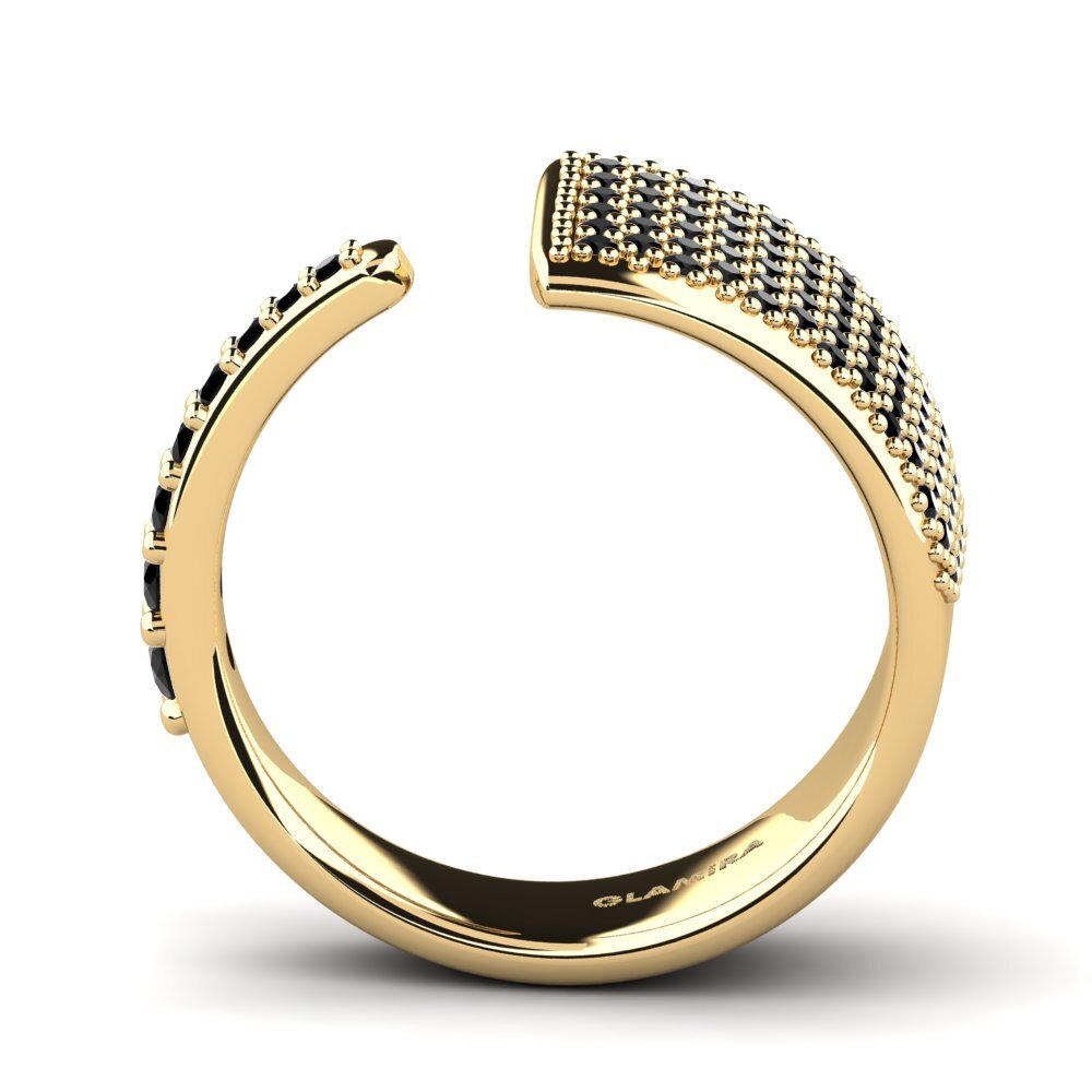 Zafiro negro Anillo Enoac