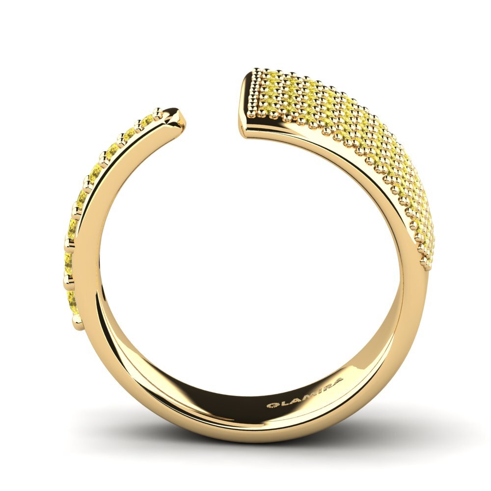 Zafiro amarillo Anillo Enoac