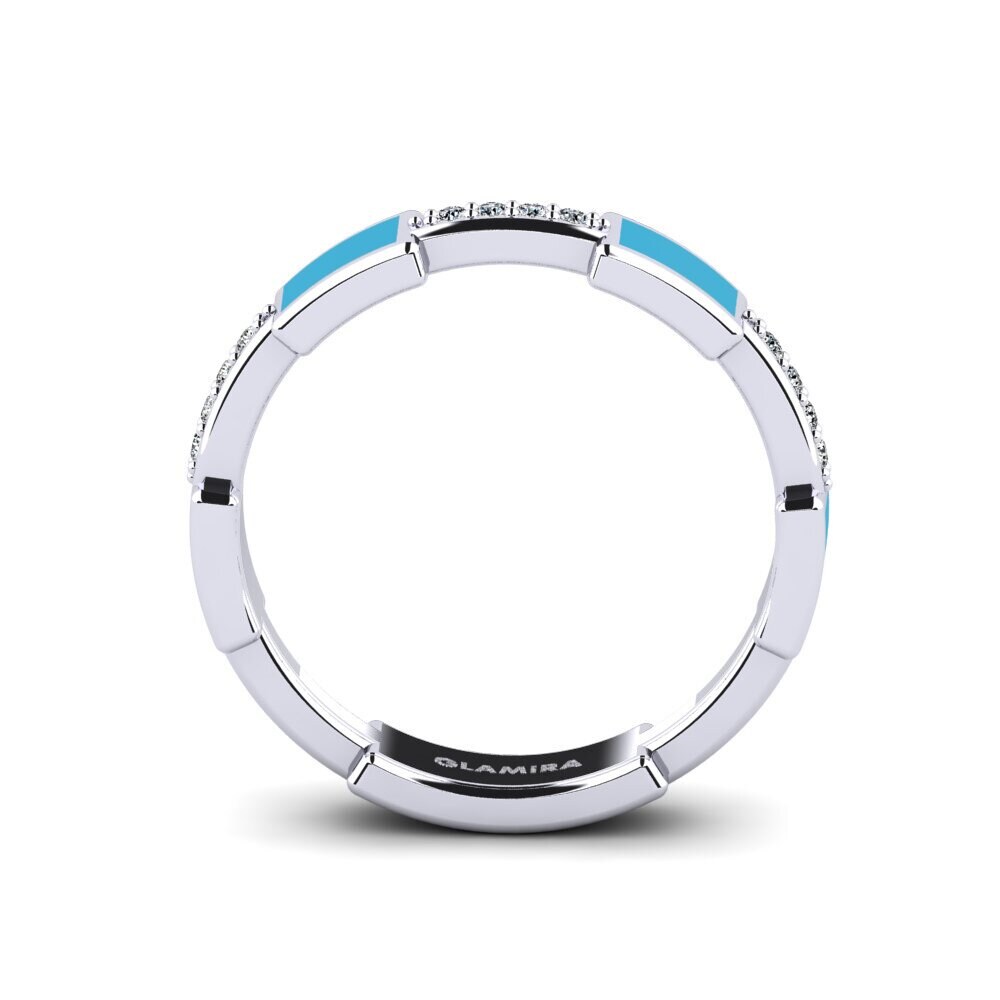White Silver Ring Unlin