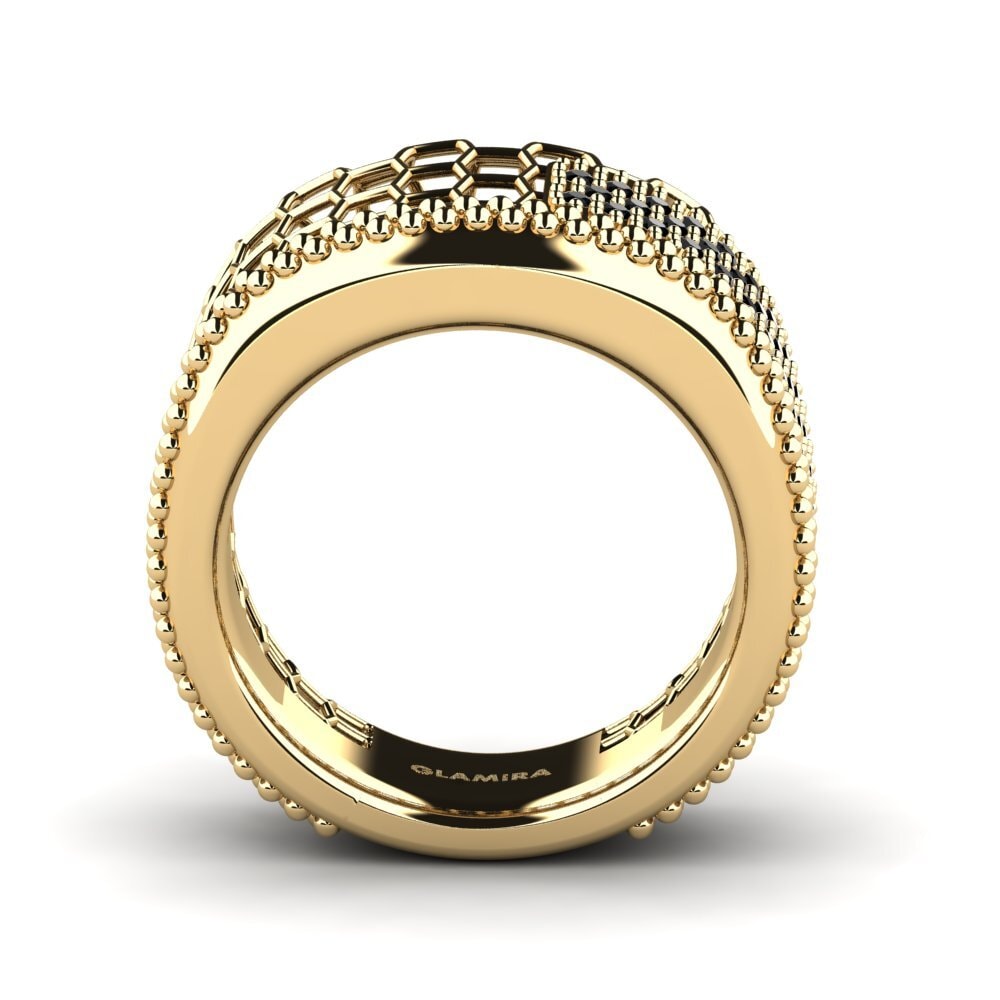 Zafiro negro Anillo Ustalan