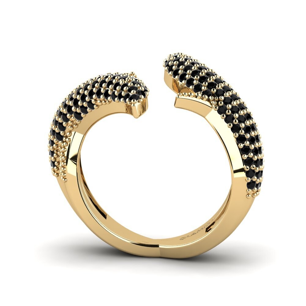 Zafiro negro Anillo Vanga