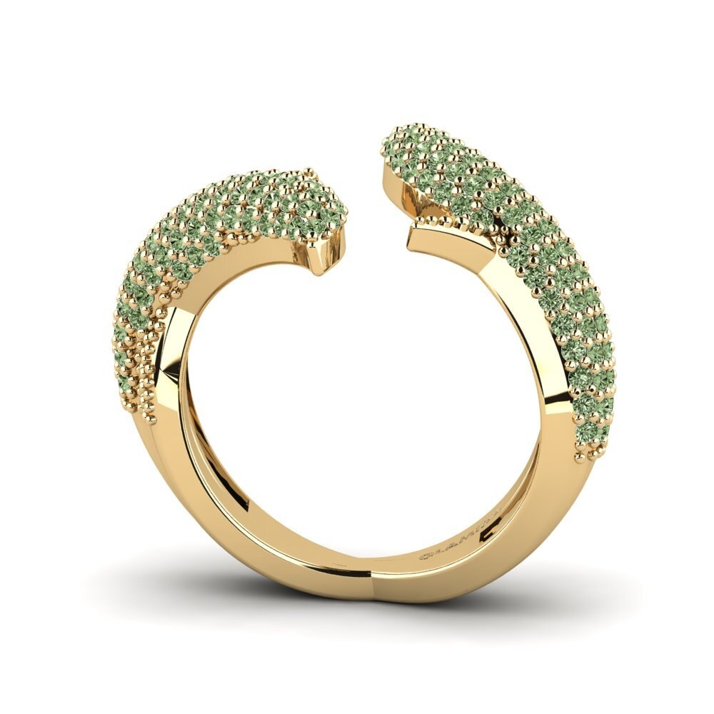 Diamante Verde Anillo Vanga