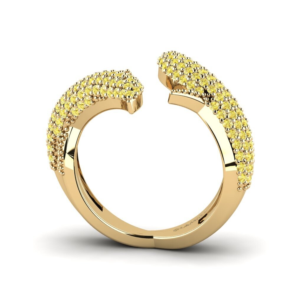 Zafiro amarillo Anillo Vanga
