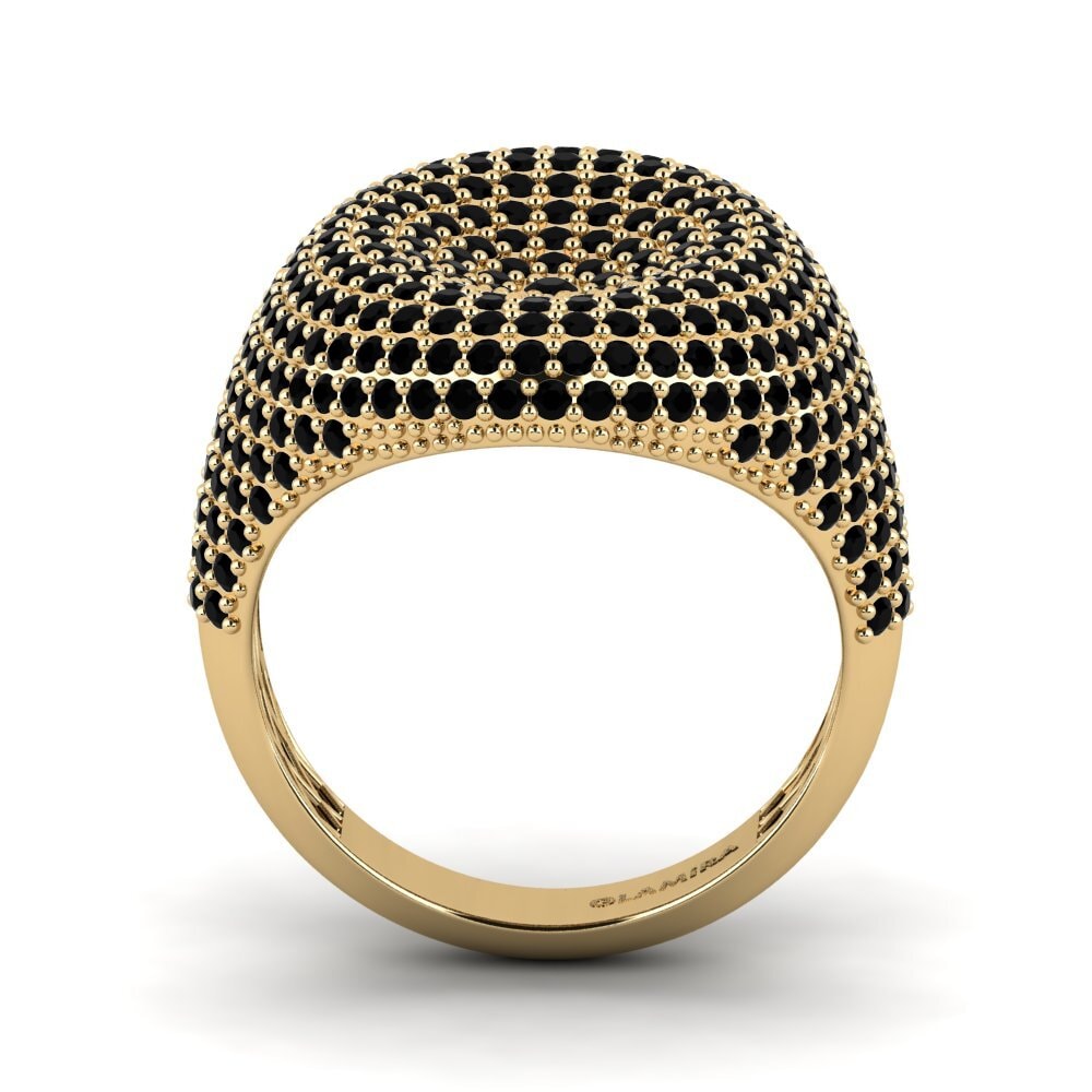 Zafiro negro Anillo Wapo