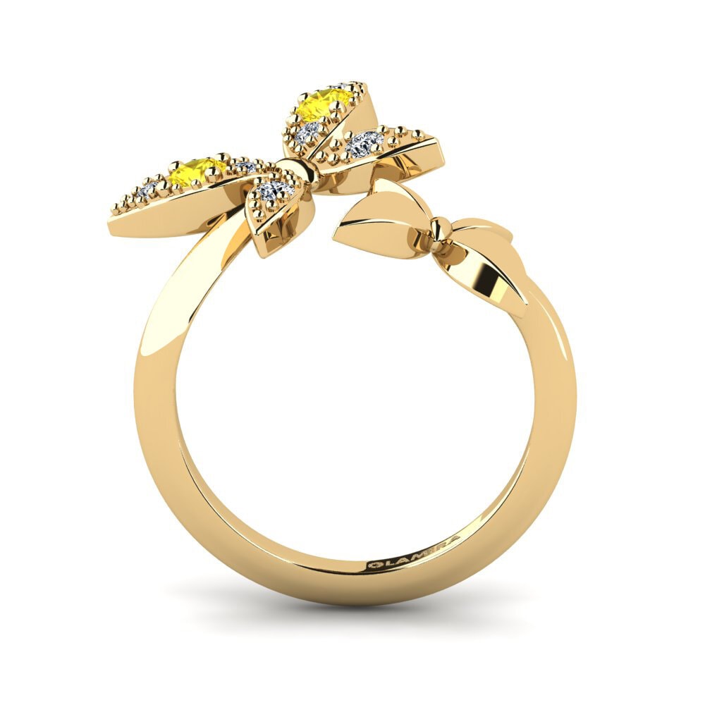 Zafiro amarillo Anillo Wyrdin