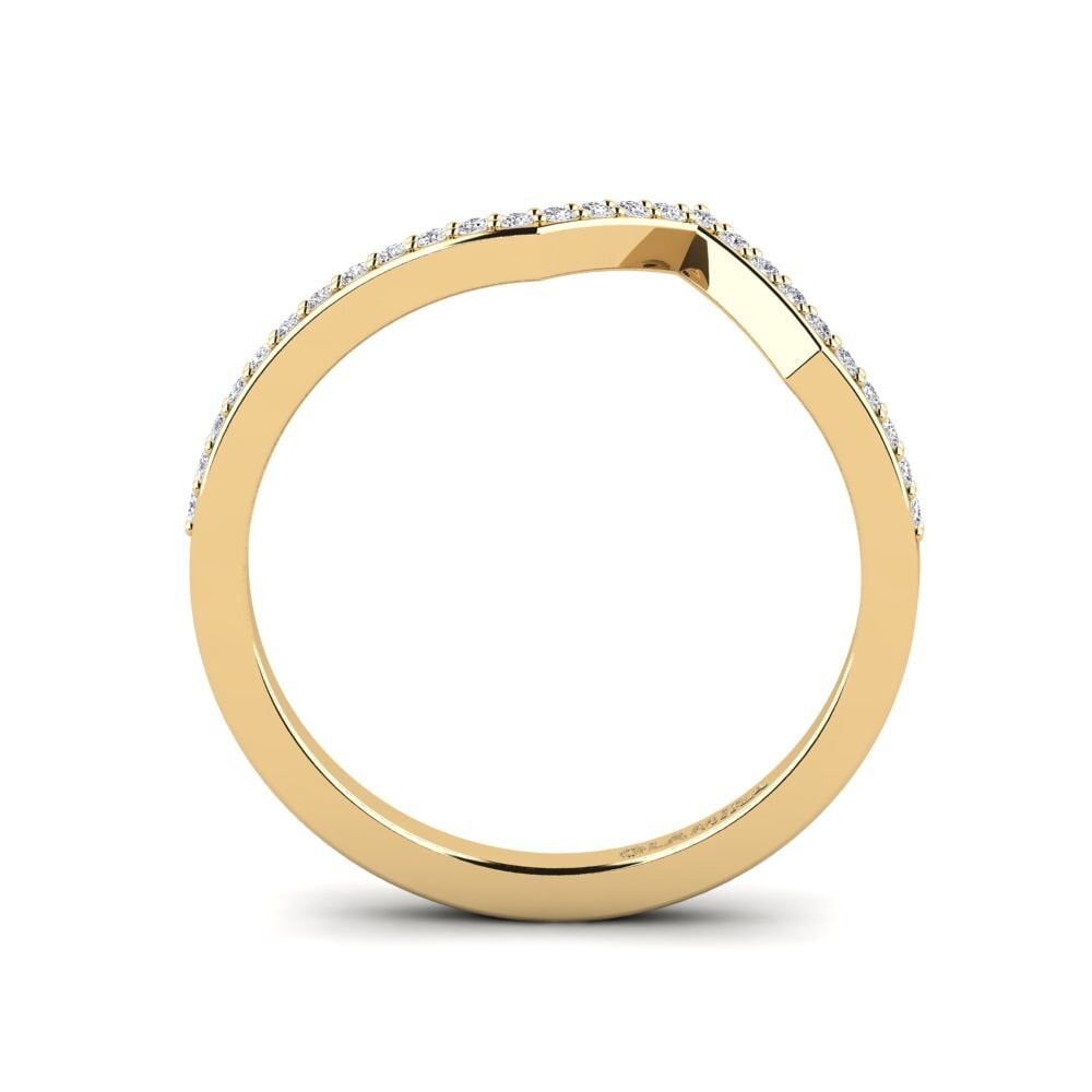 Labor-gezüchteter Diamant Stapelbarer Ring Yappel
