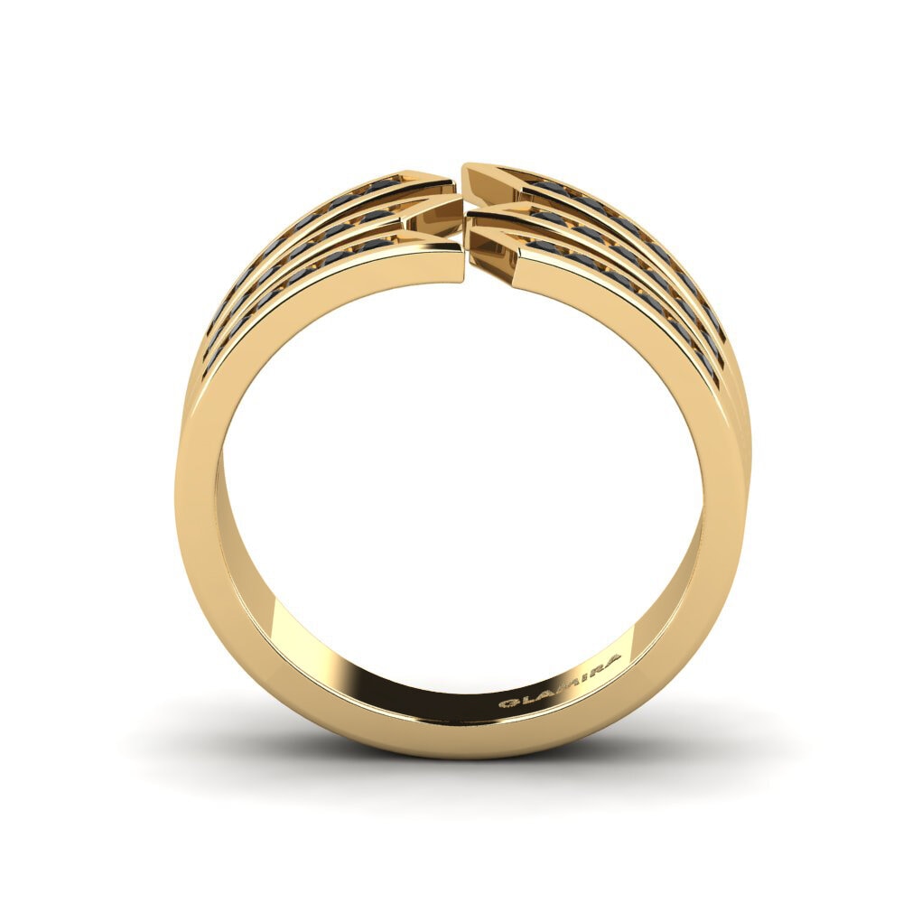 Zafiro negro Anillo Ynced