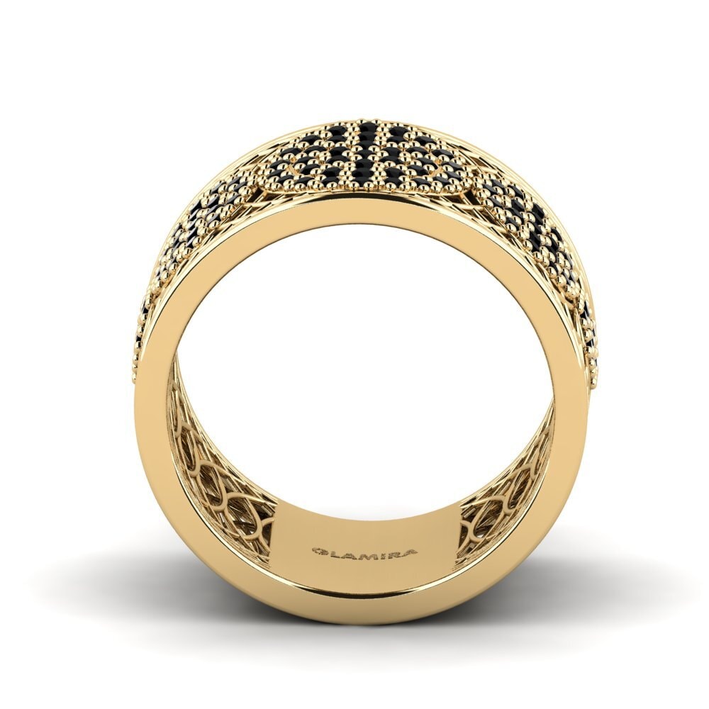 Zafiro negro Anillo Iduna