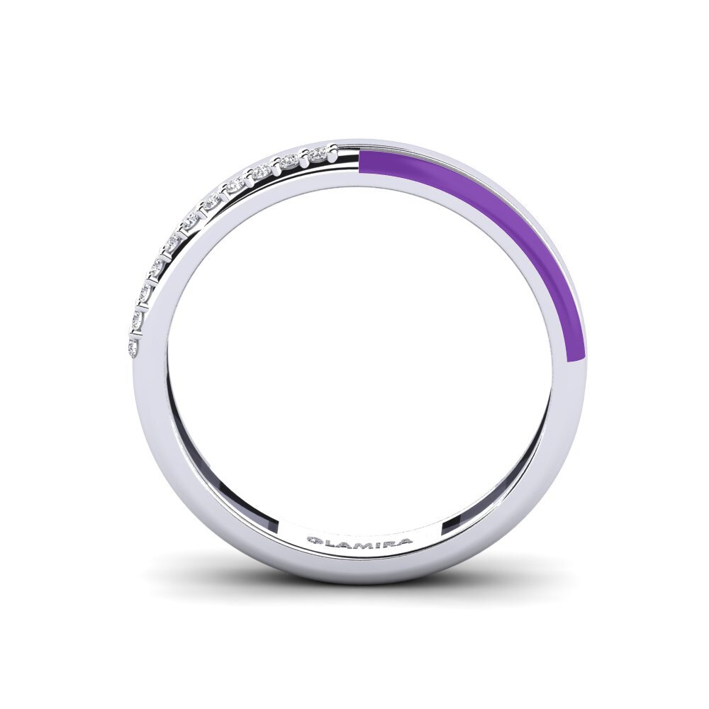 Weiß-Silber Ring Anafi