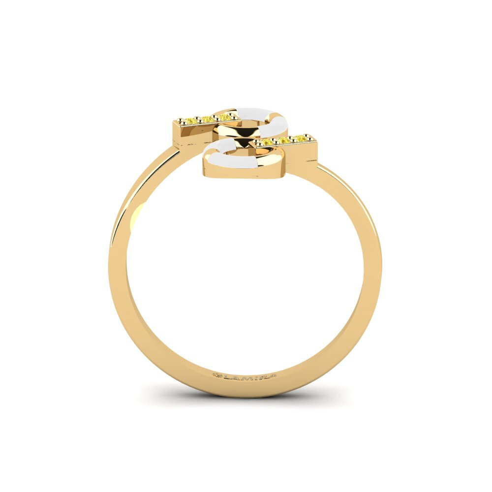 Gelber Saphir Ring Evolutionary
