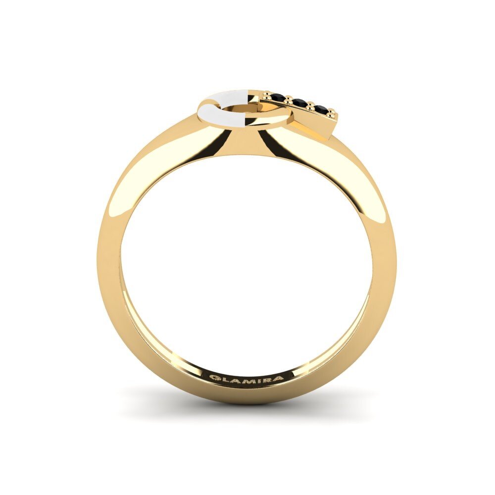 Schwarzer Onyx Pinker Ring Externalization