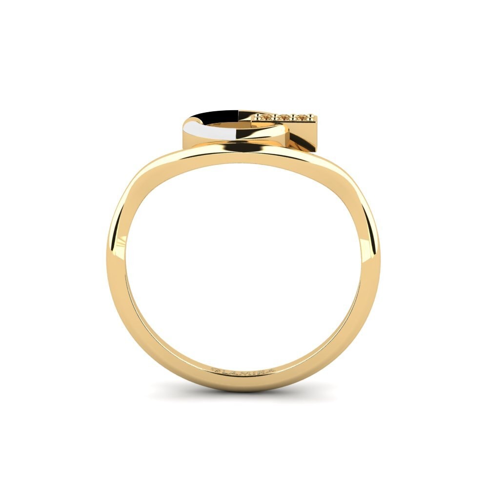 Brauner Diamant Ring Inhibit