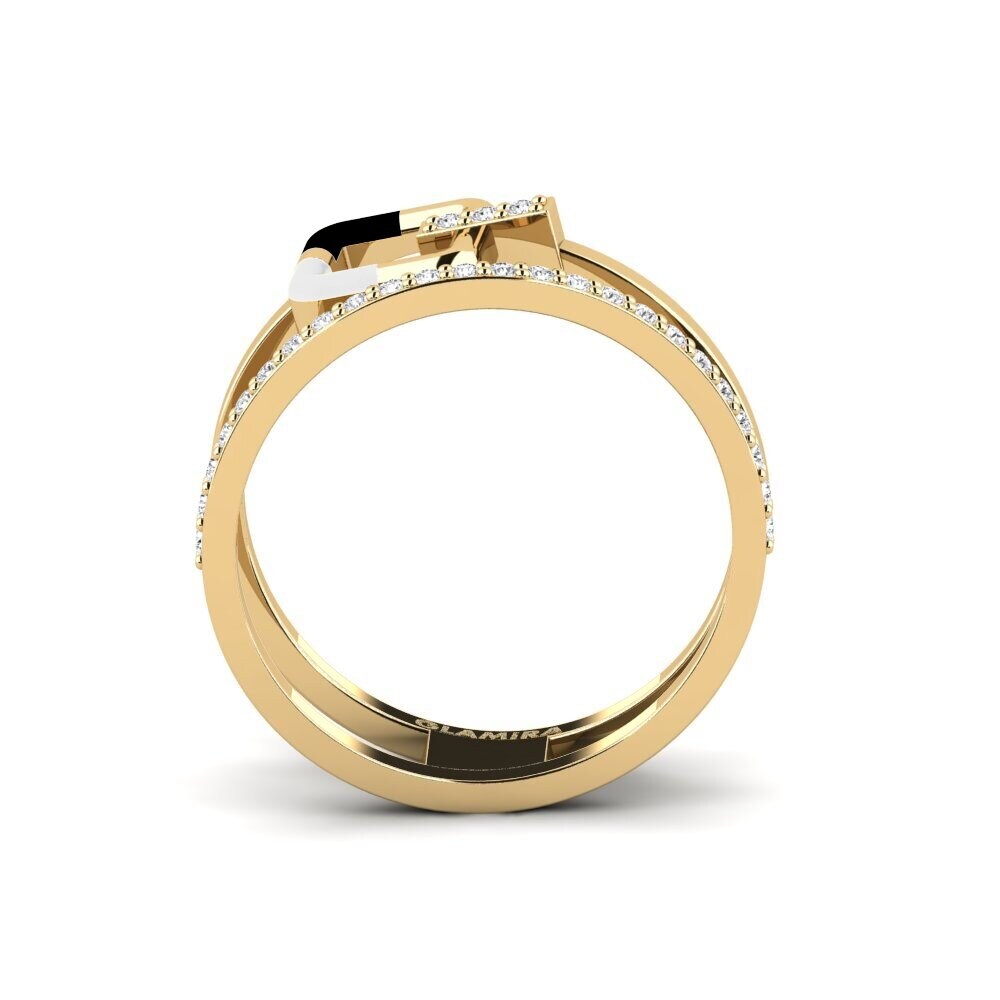 White sapphire Ring Initiator