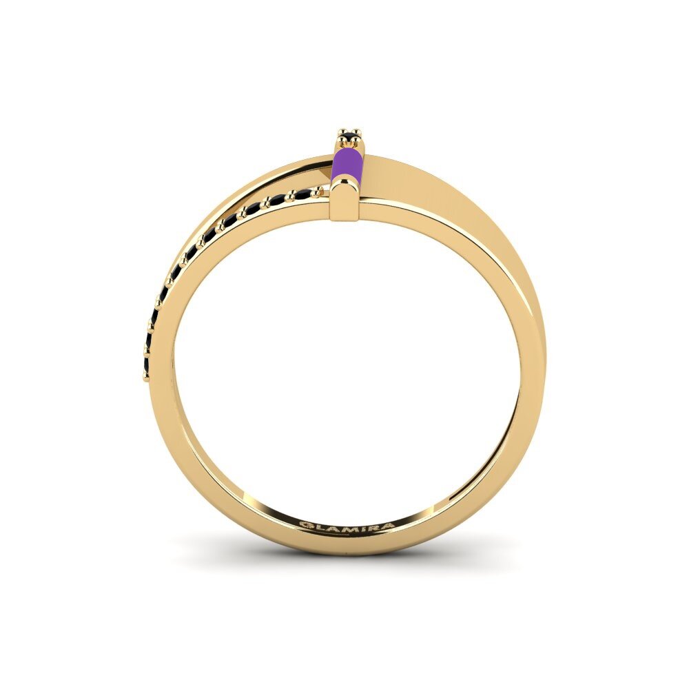 Zafiro negro Anillo Naxos