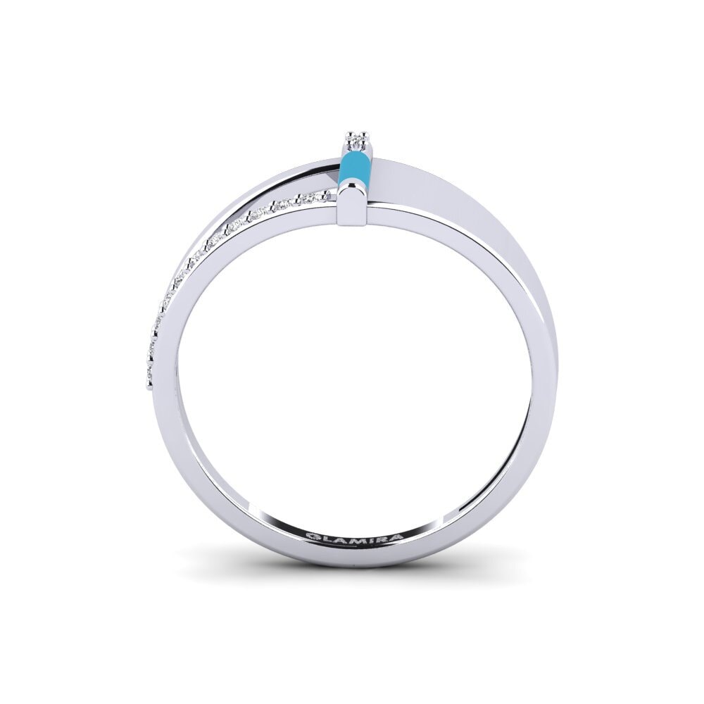 Or Blanc 14k Bague Naxos