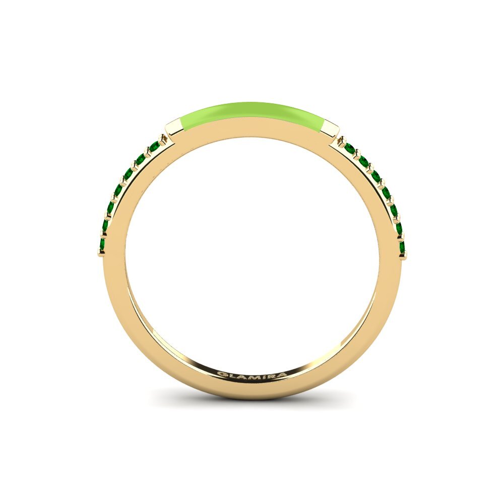 Grüner Zirkonia Ring Samothraki