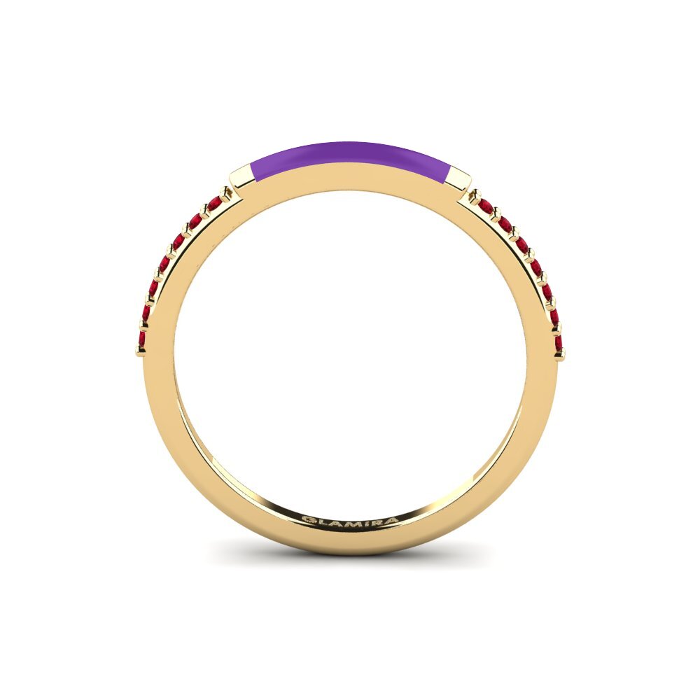 Roter Zirkonia Ring Samothraki