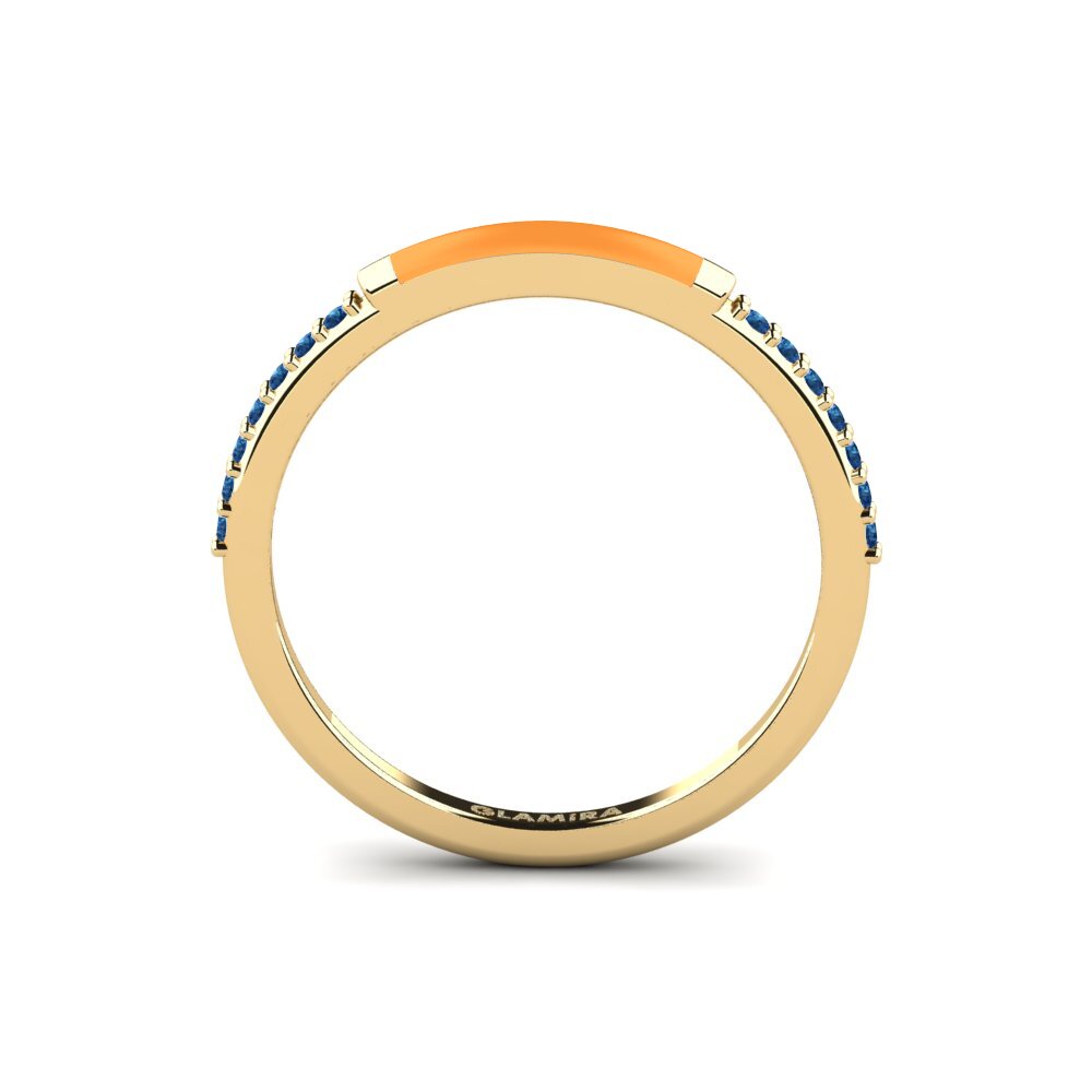 Dunkelblauer Zirkonia Ring Samothraki