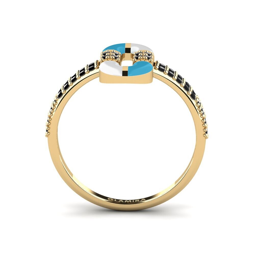 Schwarzer Onyx Ring Thassos