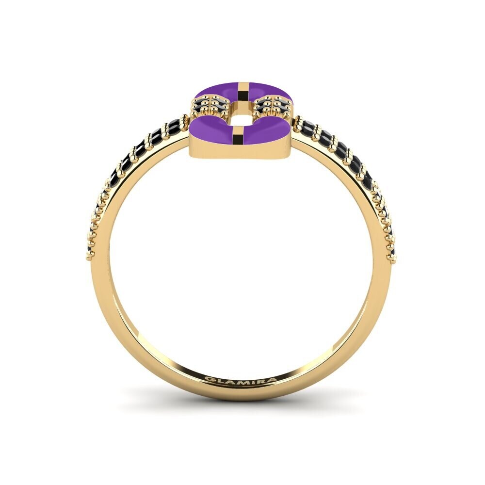 Schwarzer Diamant Ring Thassos