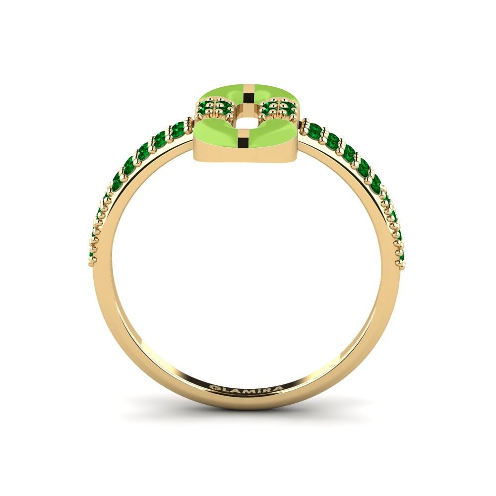 Grüner Zirkonia Ring Thassos