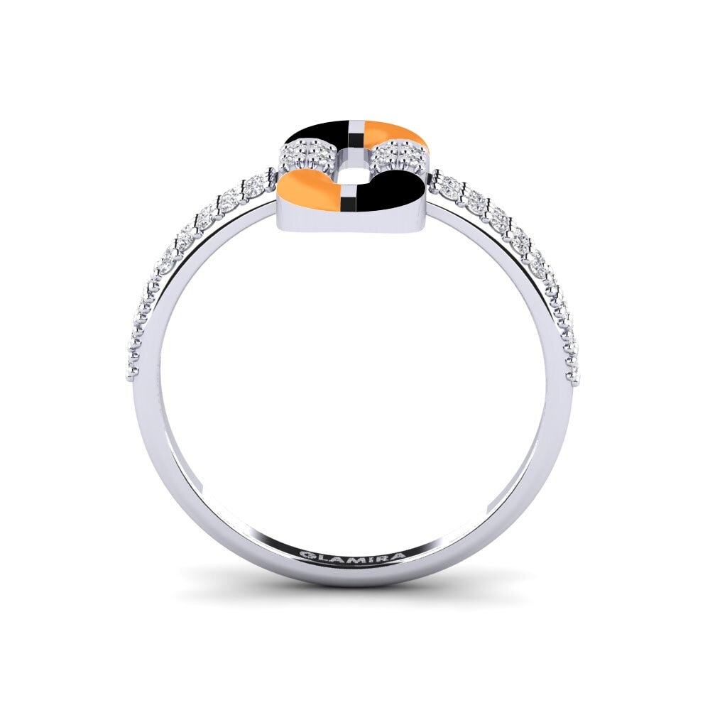 Weiß-Silber Ring Thassos