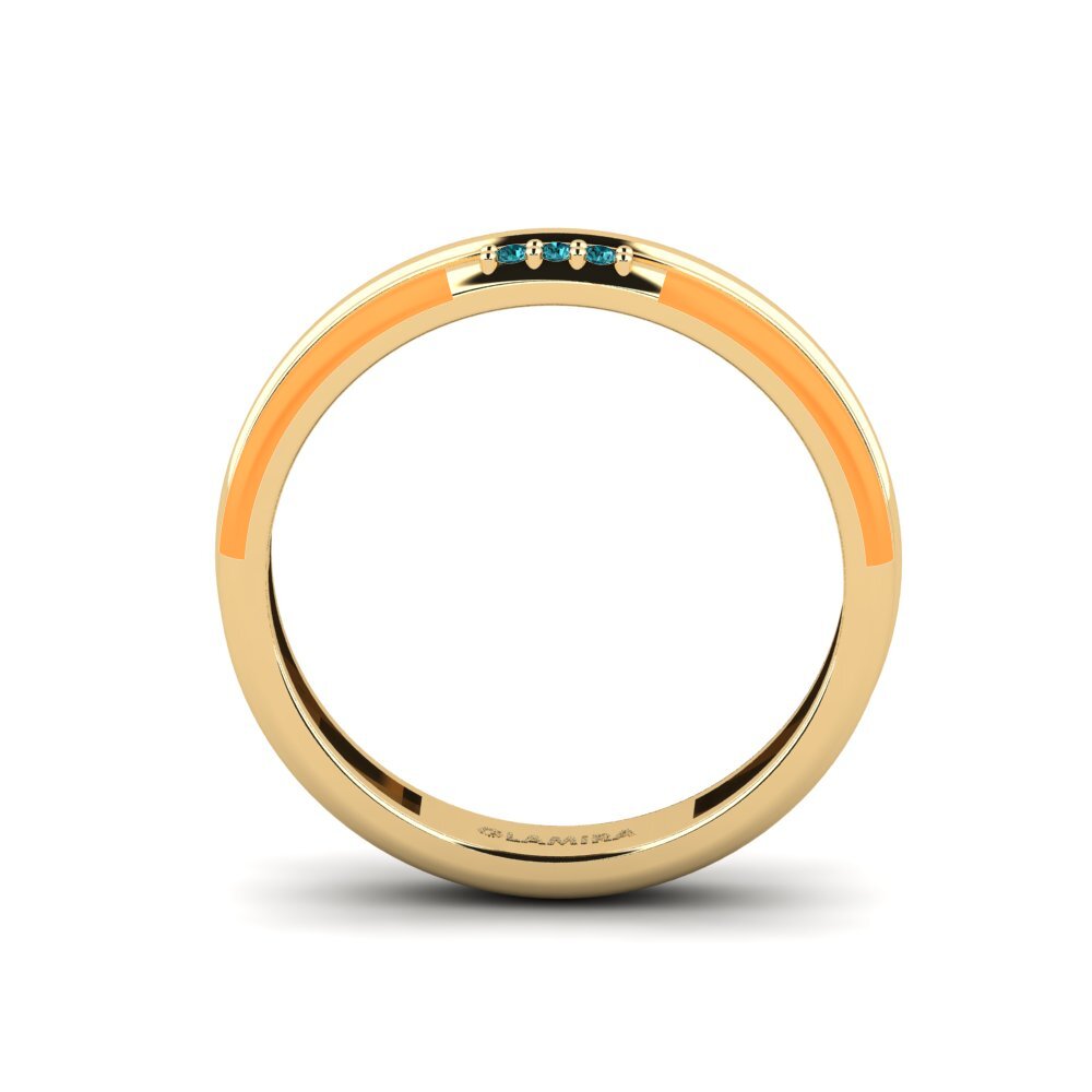 Blauer Diamant Ring Treis