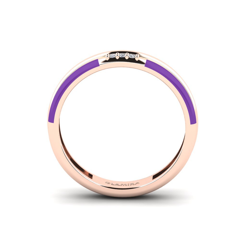 14ct Rose Gold Ring Treis