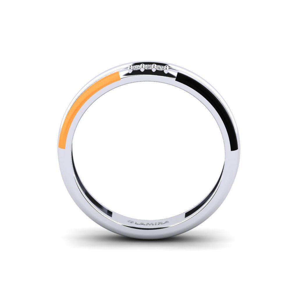 Weiß-Silber Ring Treis