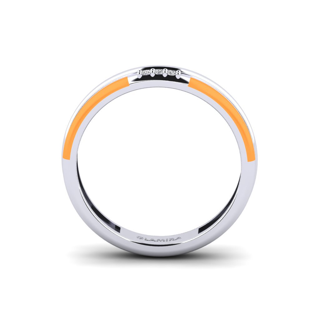 18ct White Gold Ring Treis