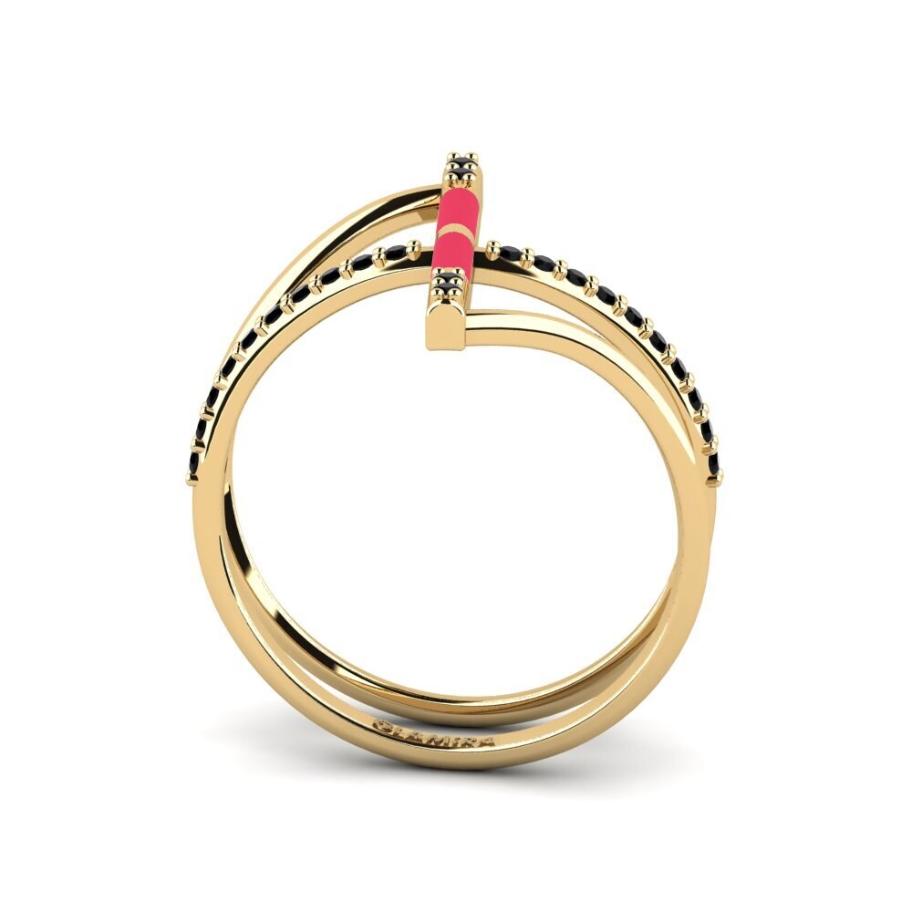 Schwarzer Diamant Ring Aegina