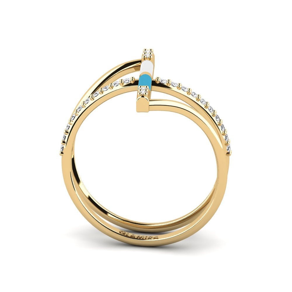 White sapphire Ring Aegina