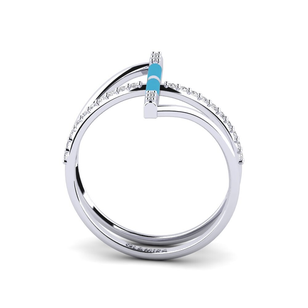Or Blanc 14k Bague Aegina