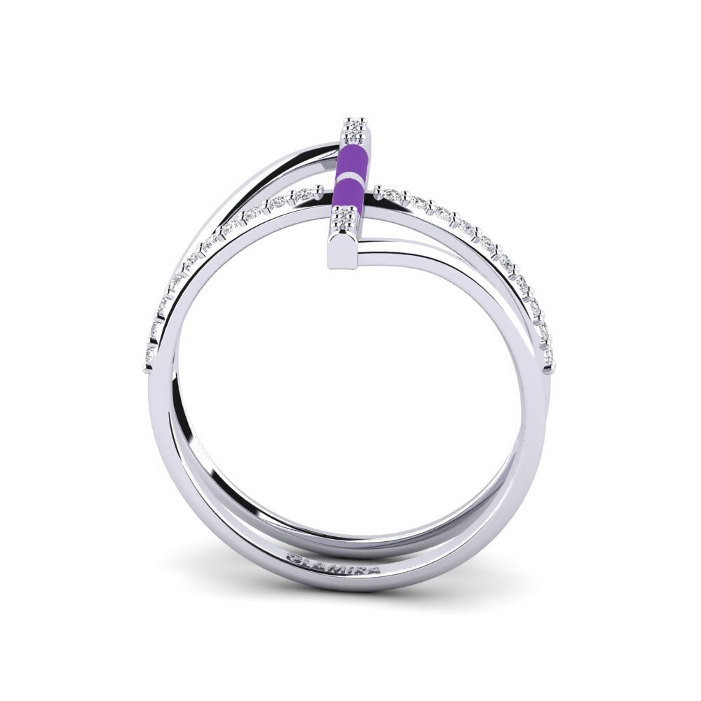Weißgold 375 Ring Aegina