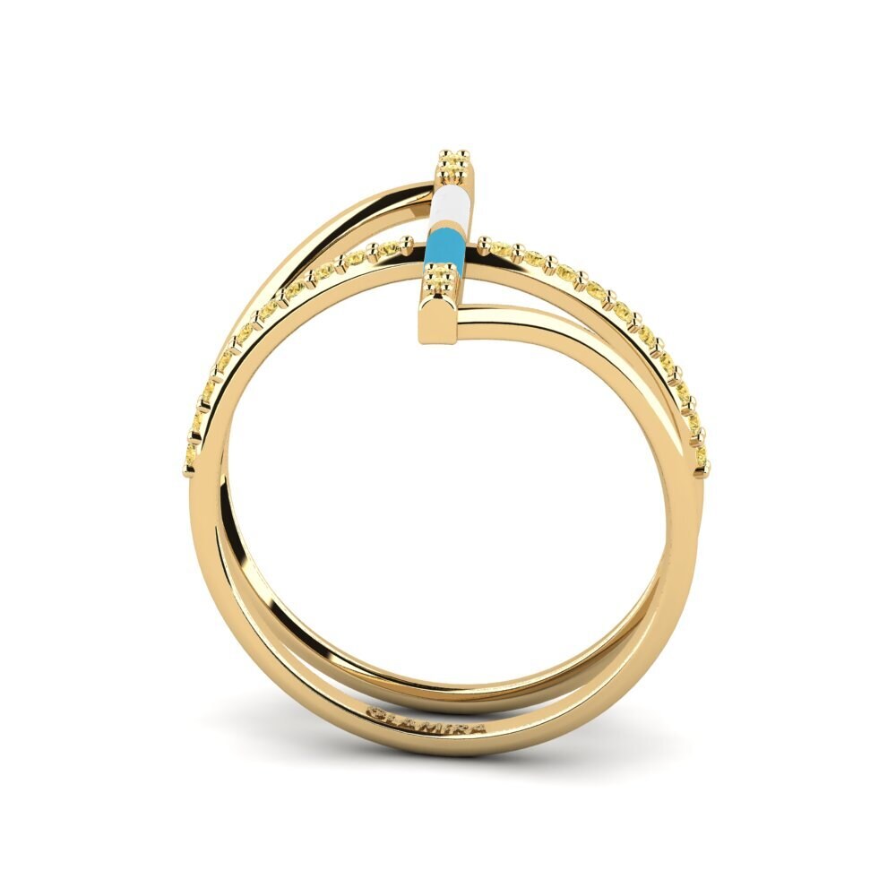 Gelber Diamant Ring Aegina