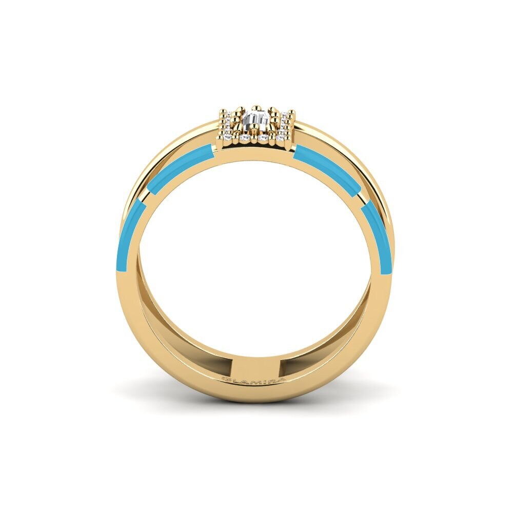 Weißer Saphir Ring Amusement