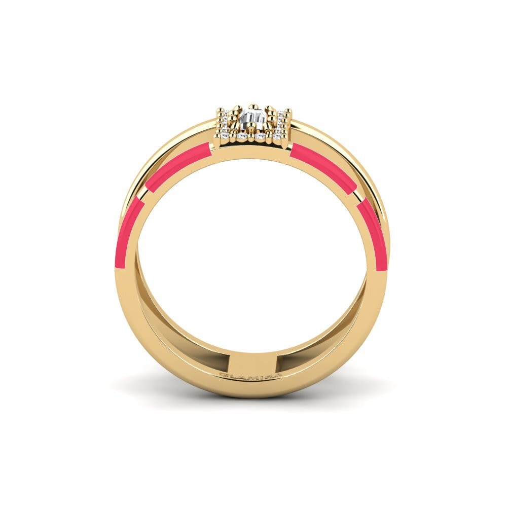 Weißer Saphir Ring Amusement