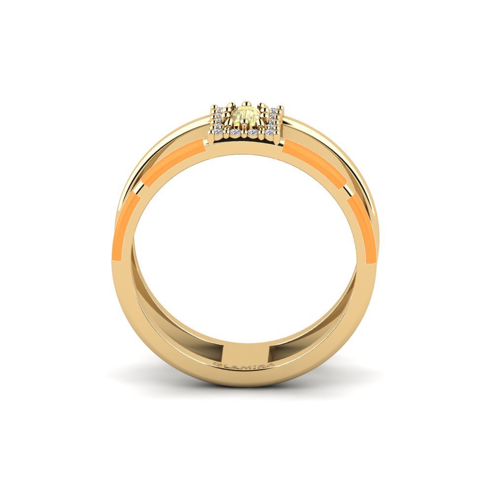 Gelber Saphir Ring Amusement
